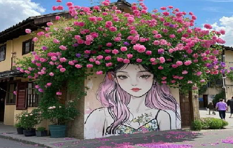 理塘怎么设计网红打卡墙绘