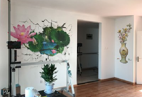 理塘墙体彩绘相比墙纸的优势。