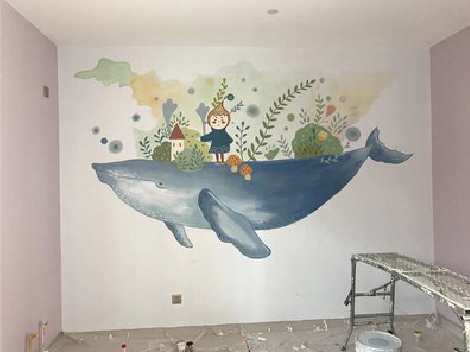 理塘手绘墙的特点及优势。